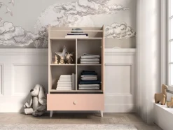 Mevel 04 Piasek pustyni/Millennial pink - komoda 1D1S