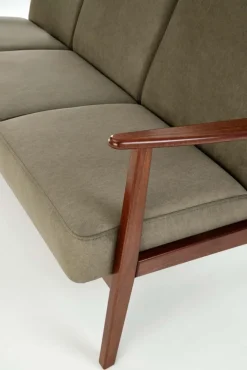 MILANO 3S sofa - oliwkowy tap. Castel 39 (1p=1szt)1 sztuka