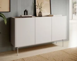Minimalistyczna komoda z szafkami Colour kaszmir