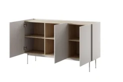 Minimalistyczna komoda z szafkami Colour kaszmir