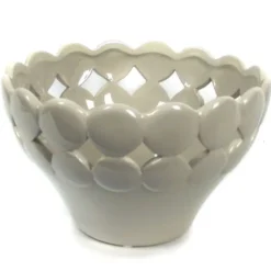 Misa ceramiczna A2864 ażurowe wykończenie klasyczna krem