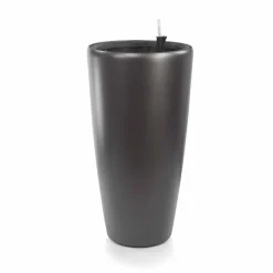 Modena reprezentacyjna donica w kolorze metallic silver z wkładem nawadniającym 40x40x75