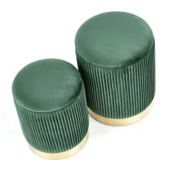 MONTY zestaw 2 puf, ciemny zielony (1p=1kpl)1 sztuka