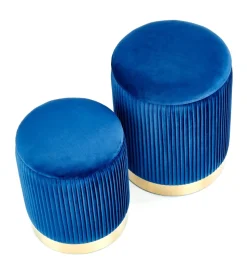 MONTY zestaw 2 puf, granatowy (1p=1kpl)1 sztuka