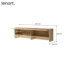 NADSTAWKA BC-09 DO PÓŁKOTAPCZANU POZIOMEGO DĄB ARTISAN BED CONCEPT Lenart
