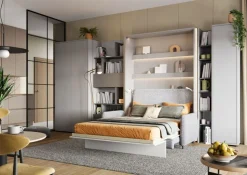 NADSTAWKA BC-09 DO PÓŁKOTAPCZANU POZIOMEGO BIAŁY / BIAŁY POŁYSK BED CONCEPT Lenart
