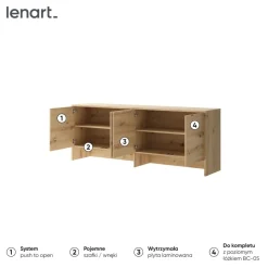 NADSTAWKA BC-10 DO PÓŁKOTAPCZANU POZIOMEGO DĄB ARTISAN BED CONCEPT Lenart