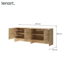 NADSTAWKA BC-10 DO PÓŁKOTAPCZANU POZIOMEGO DĄB ARTISAN BED CONCEPT Lenart