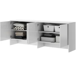 NADSTAWKA BC-10 DO PÓŁKOTAPCZANU POZIOMEGO BIAŁY / BIAŁY POŁYSK BED CONCEPT Lenart