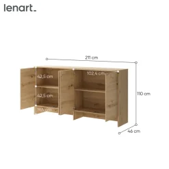 NADSTAWKA BC-11 DO PÓŁKOTAPCZANU POZIOMEGO DĄB ARTISAN BED CONCEPT Lenart