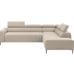 Narożnik z funkcją spania 140x197 i pojemnikiem prawostronny Gandi Corner Vouge 02 - piaskowy