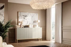 NICOLE KOMODA 150 3D - cashmere / złoty stelaż