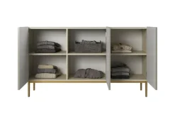 NICOLE KOMODA 150 3D - cashmere / złoty stelaż