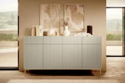 NICOLE KOMODA 200 4D4SZ - cashmere / złoty stelaż