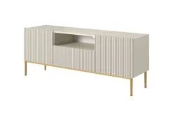 NICOLE RTV 150 2D1SZ - cashmere / złoty stelaż