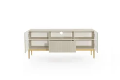 NICOLE RTV 150 2D1SZ - cashmere / złoty stelaż