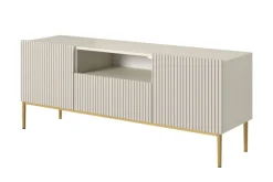 NICOLE RTV 150 2D1SZ - cashmere / złoty stelaż
