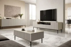 NICOLE RTV 200 2D2SZ - cashmere / czarny stelaż