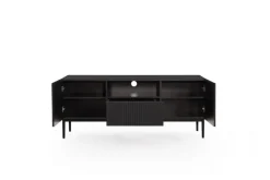 NICOLE RTV 150 2D1SZ - czarny mat / czarny stelaż