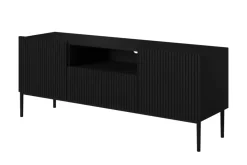 NICOLE RTV 150 2D1SZ - czarny mat / czarny stelaż