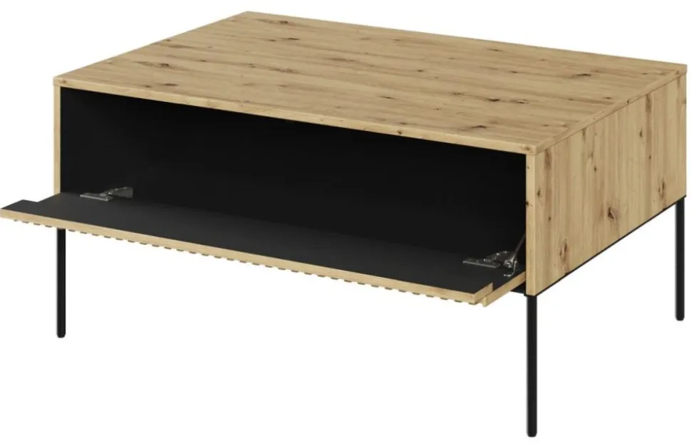 Niski stolik loftowy Lenart Trend TR-09 dąb artisan