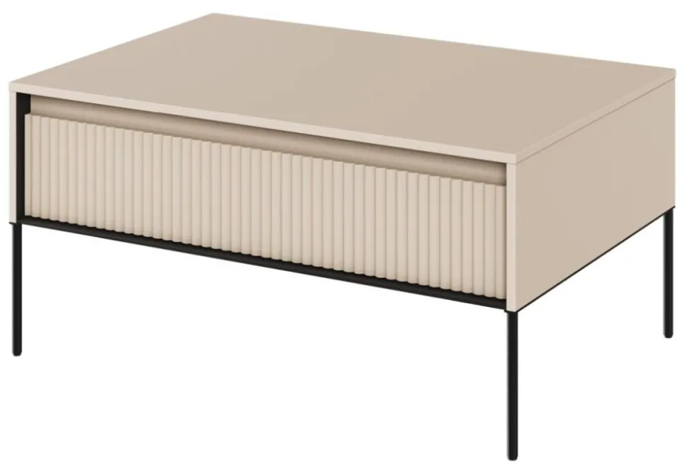 Niski stolik loftowy Lenart Trend TR-09 beż piaskowy