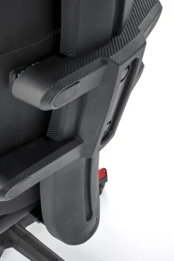 NITRO fotel gabinetowy eco skóra / tkanina, czarny / czerwony (1p=1szt)1 sztuka