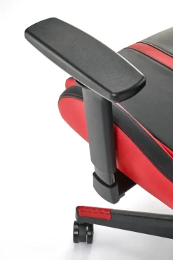 NITRO fotel gabinetowy eco skóra / tkanina, czarny / czerwony (1p=1szt)1 sztuka