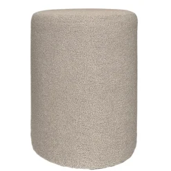 Okragła pufa baranek boucle beżowa Hauss Roller Manza 15