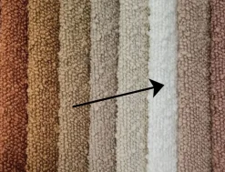 Okragła pufa baranek boucle biała Hauss Roller Baloo 2073