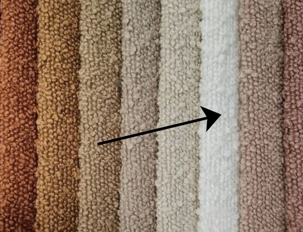 Okragła pufa baranek boucle biała Hauss Roller Baloo 2073