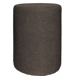 Okragła pufa baranek boucle brązowa Hauss Roller Manza 29
