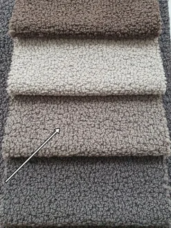 Okragła pufa baranek boucle  Hauss Roller Manza 92