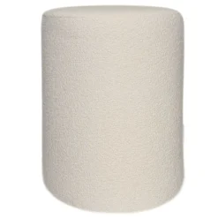 Okragła pufa baranek boucle ecru Hauss Roller Manza 01