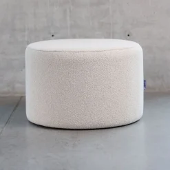 Okragła pufa boucle beżowa Hauss Roller XL Manza 04