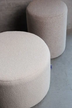 Okragła pufa boucle beżowa Hauss Roller XL Manza 04