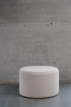 Okragła pufa boucle beżowa Hauss Roller XL Manza 04