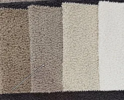 Okragła pufa boucle brudny beż Hauss Roller XL Baloo 2074