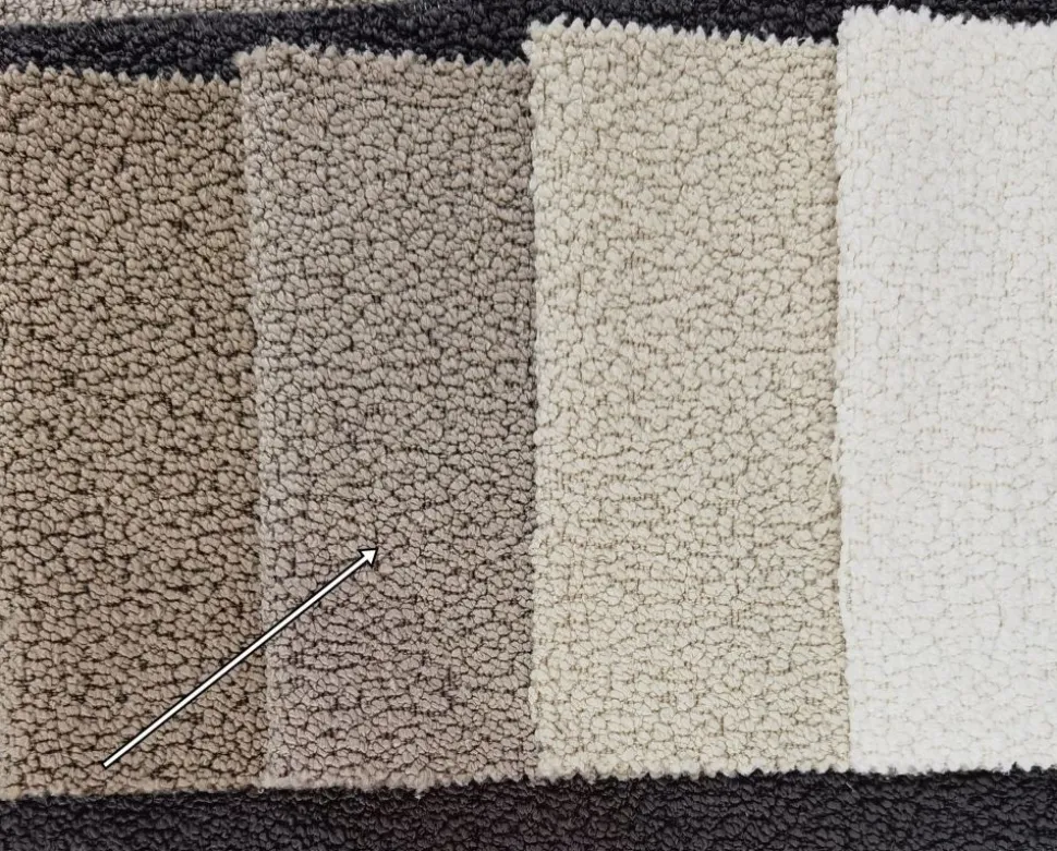 Okragła pufa boucle brudny beż Hauss Roller XL Baloo 2074