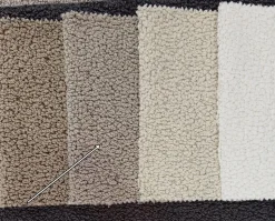 Okragła pufa boucle brudny beż Hauss Roller XL Baloo 2074