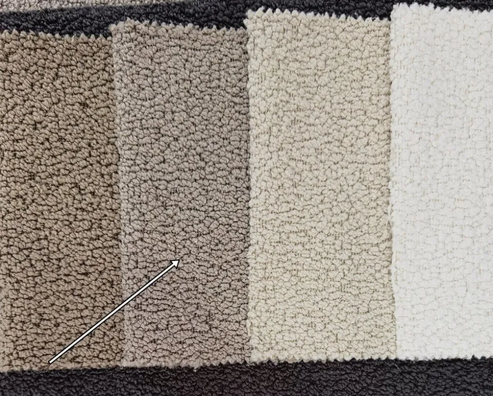 Okragła pufa boucle brudny beż Hauss Roller XL Baloo 2074