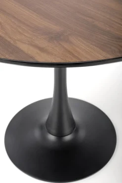 OLMO stół okrągły, orzech / czarny (3p=1szt)1 sztuka
