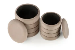 PACHO zestaw 2 puf, beżowy (1p=1set)1 sztuka