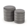 PACHO zestaw 2 puf, popielaty (1p=1set)1 sztuka