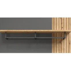 Panel wieszakowy Esteban 80 cm – nowoczesny panel z metalowym profilem i półką