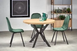 PERONI stół rozkładany dąb złoty - czarny (2p=1szt)1 sztuka
