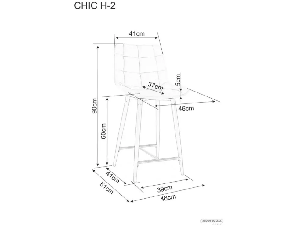 Półhoker Chic H-2 Velvet