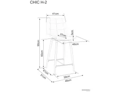 Półhoker Chic H-2 Velvet