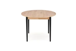 PIVOT stół rozkładany 102-142x102x75 cm, blat - dąb artisan, nogi - czarny (1p=1szt)1 sztuka