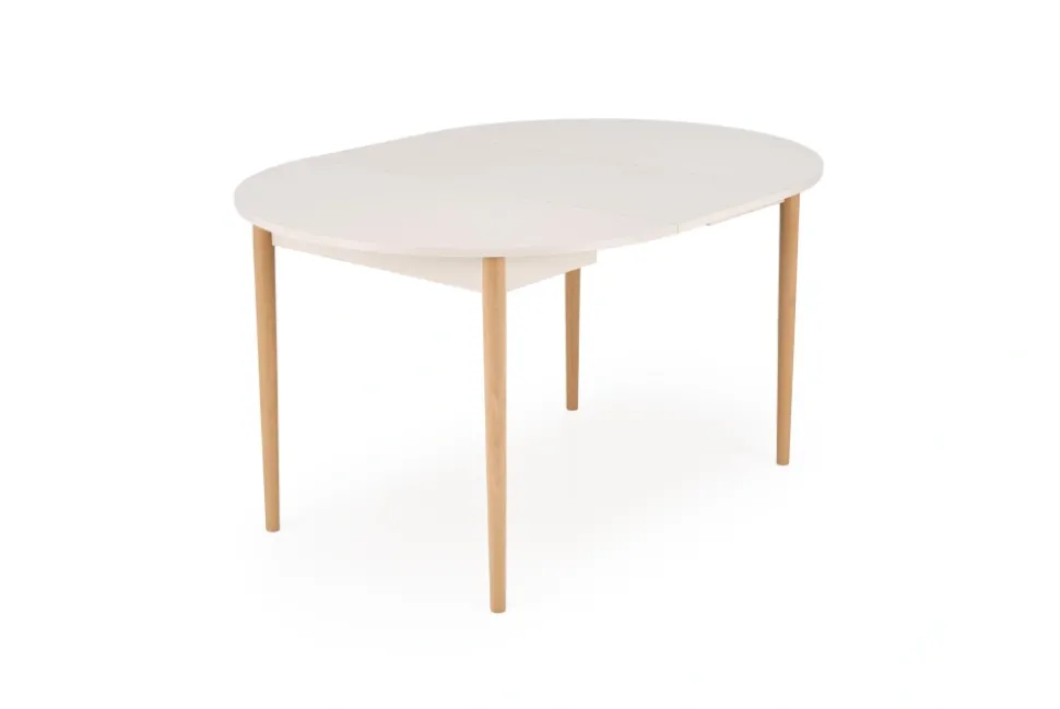 PIVOT stół rozkładany 102-142x102x75 cm, blat - kaszmir, nogi - naturalny (1p=1szt)1 sztuka